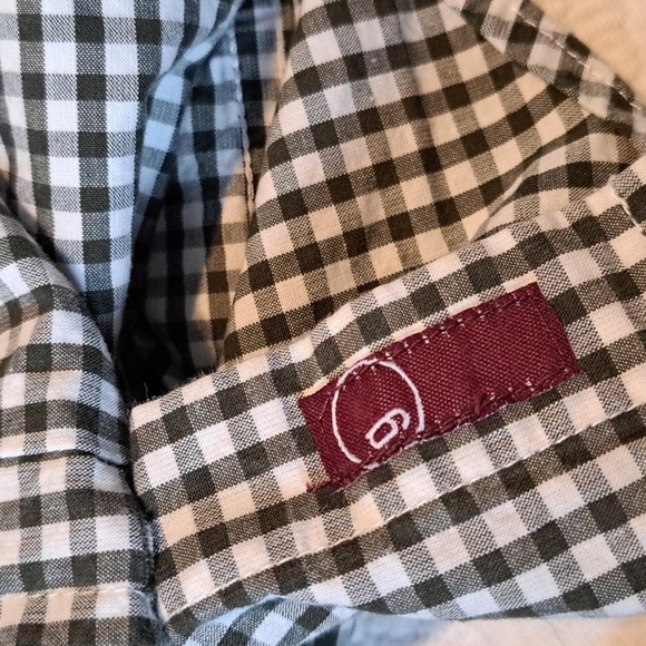 Gymboree boys size 4 button up shirt gingham, white & green 1 pocket VGUC - Picture 4 of 4